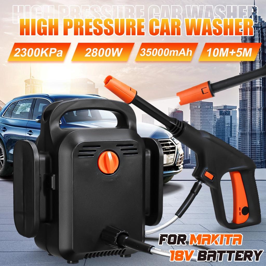 2800W Sprayer Water Pump Foam Generator Car Shower High Pressure Washer Cleaner Car Washing Machine 1*5Battery