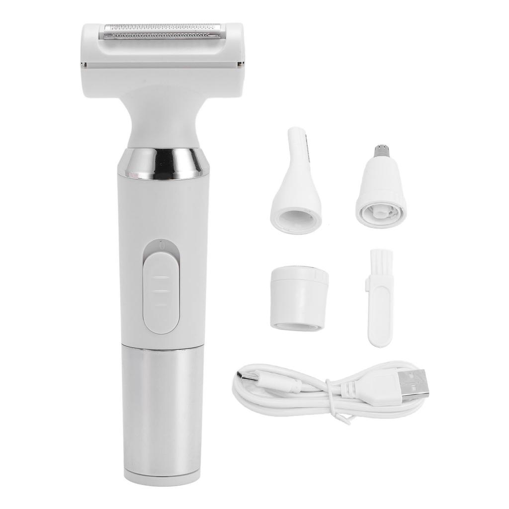 4 in 1 Women Trimmer Set Rechargeable Water Proof LCD Display Cordless Hair Removal Epilator for Nos