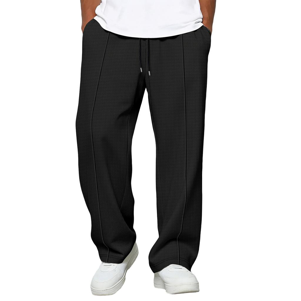 Men's  Leisure  Loose  Sports  Rope  Straight  Cylinder  Trousers