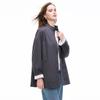 Women's Loose Stand Collar Mid-Length Trench Coat