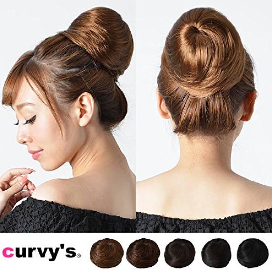 point false everyday partial Black Wig, wig, women's, short, bun, wig, hair, use, wig, extensions, cute, women, 3.