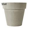Modern Decorative Planters for Home Decor Round Large Planter with Drainage Hole, 12 Inch Dia Stone-Look Flower Living Room Pot, Minimalist Pot Indoor