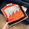 New artificial silk shell marine silk scarf 71cm square scarf professional scarf shawl scarf