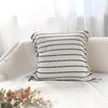 Fresh Knitted Striped Tassel Home Sofa Pillowcase Nordic Striped Minimalist Pillowcase Cojines Decorativos 45cm