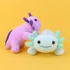 Four Color Salamander Doll Axolotl Cartoon Cute Hexagonal Dinosaur Children's Plush Toy