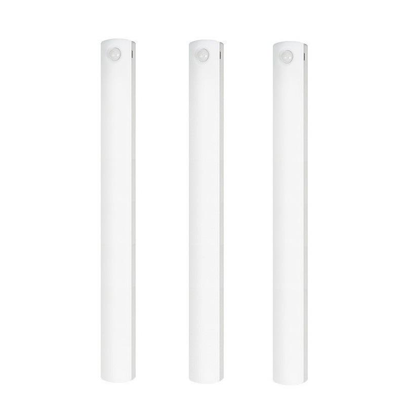 USB Rechargeable LED Motion Sensor Light Strip Magnetic Mount Under Cabinet Lighting for Closet Shoe Rack and Night Navigation