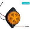 2PCS LED Trailer Marker Lights 24V Waterproof Amber Chicken Lights Universal Side Clearance Lamps for Semi Truck Freightliner Cargo