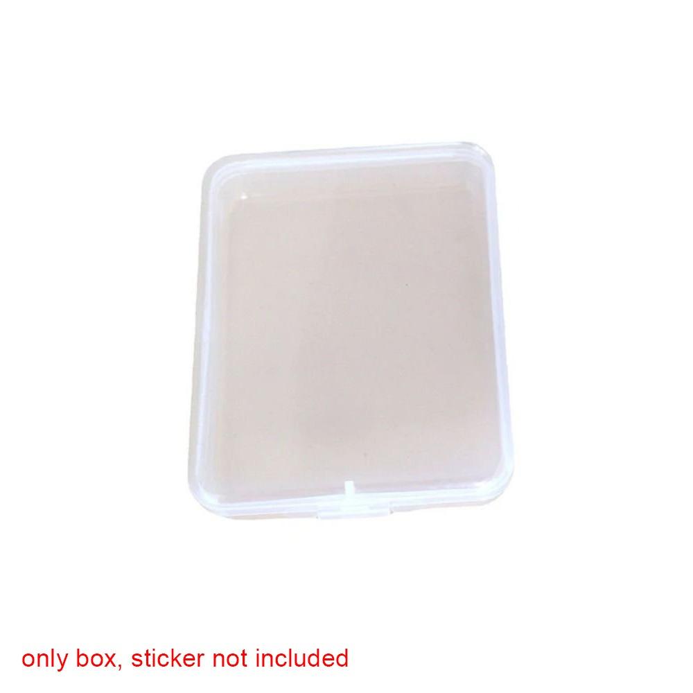 

1Pcs Stickers Collection Desktop Container Case Plastic Photocard Holder Transparent Storage Box