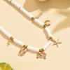 Bohemian Ocean Wind Crab Seahorse Starfish Shell Necklace Weaving Soft Pottery Summer Vacation Necklace Women