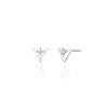 Edge Silver Earrings Sa24A56N