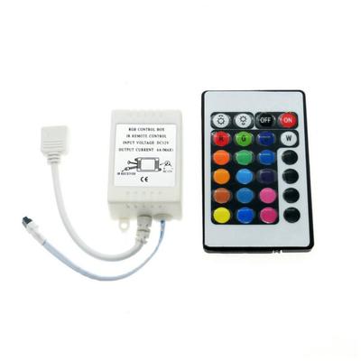 24 Key IR Remote Controller for RGB 3528 5050 5630 LED Light Strip Two Outputs