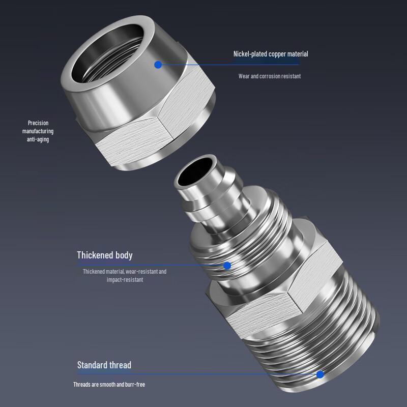 Pneumatic Push-to-Connect Straight Fitting