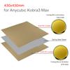 For Anycubic Kobra 3 Max Combo Build Plate Kobra3 MAX Spring Steel Sheet PEO PET PEY K3M K3MC Pei Texture 3d Printer 430x430mm