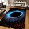Black Hole Rug Velvet Flannel Printed Floor Mat Space Design Decorative Carpet Living Room Home Decor