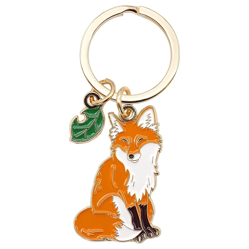 

animal keyring [fox] animal cute key ring Z0140/KH