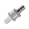 Aluminium Fuel Non Return Check Valve One Way Petrol 6 10 12MM Optional