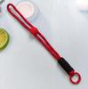 Colorblock geknotetes Handy-Lanyard: Kreatives kurzes gewebtes, abnehmbares Anti-Verlust-Schlüsselband für Handyhüllen