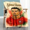 Cristiano Ronaldo 7 Personalized Name Blanket Gift Customizable Blanket Durable Comfort Throw For Livingroom Home Decor Picnics Sofa