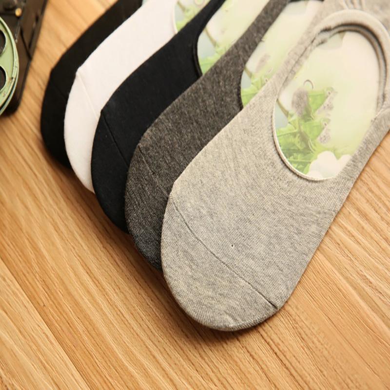 3 Pairs/Lot Men's Summer Bamboo Breathable Invisible Socks Low Cut Casual Cotton Boat Non-Slip No Show High Quality Sock