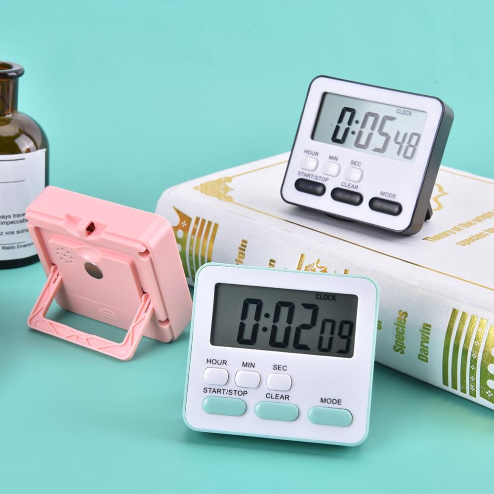 Multifunctional LCD Digital Display Cooking Countdown Kitchen Accessory Kitchen Timer Stopwatch With Flashing Light Alarm Clock3