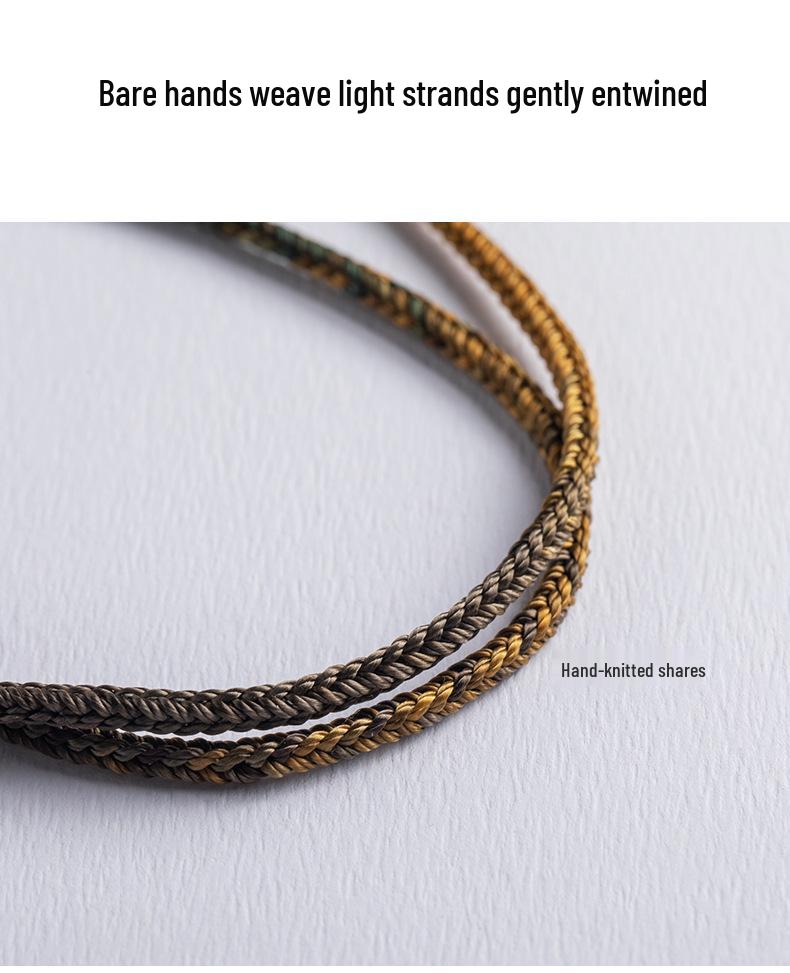 Luxury Handmade Eight-Strand Jade Pendant Necklace Lanyard