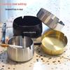 Stainless Steel Windproof Ashtray - Elegant, Durable, and Customizable for Home, Hotel, Restaurant, or Gift Use