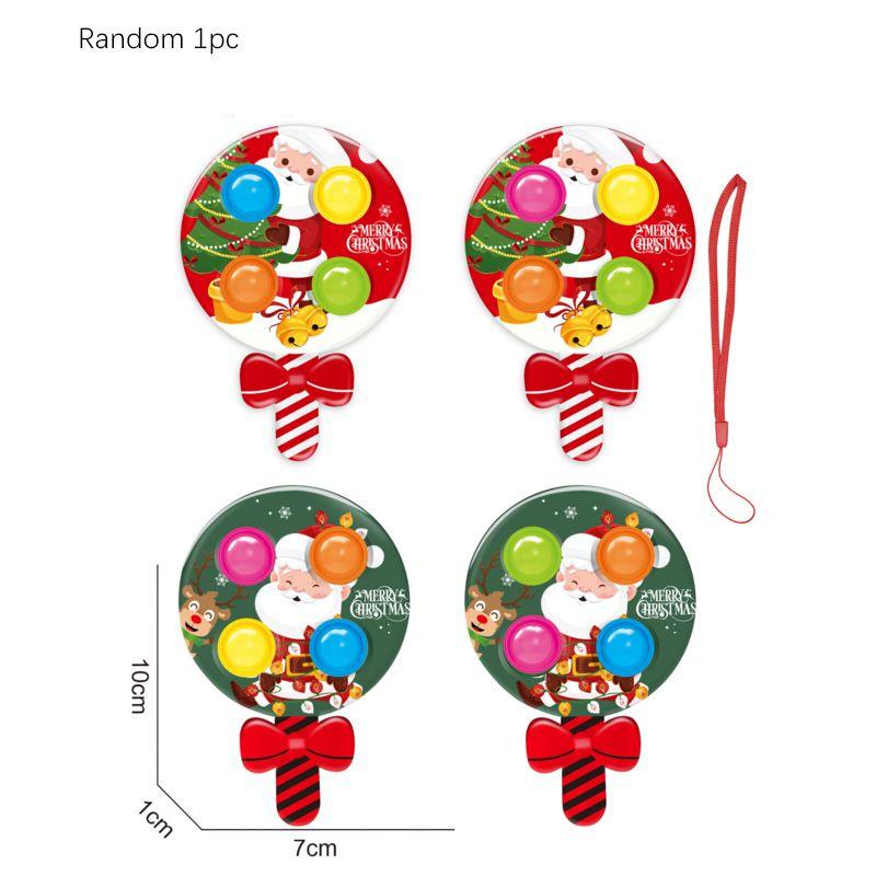 Delightful Christmas Pop It Fidget Toy Featuring Colorful Design For Stress Relief