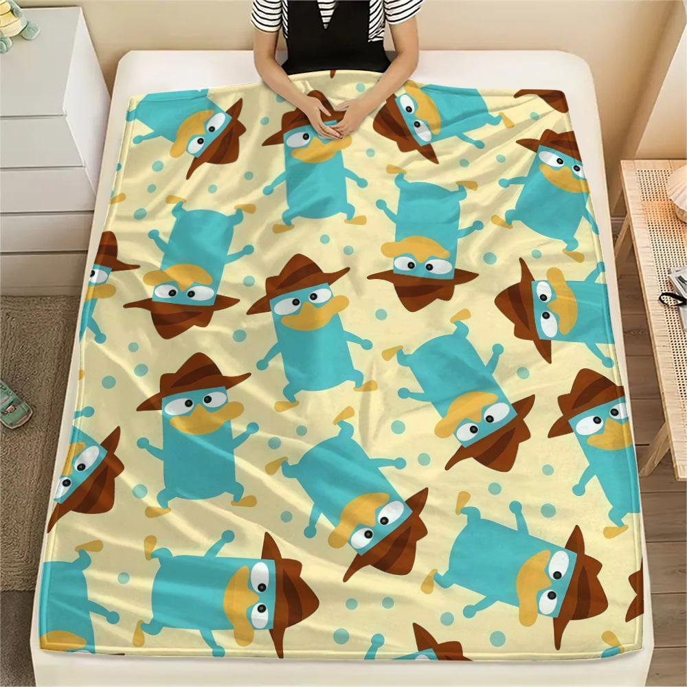 Phineas and Ferb2 Flannel Blanket, High quality Comfortable for All Seasons, Home Decor, Warmth and Comfort