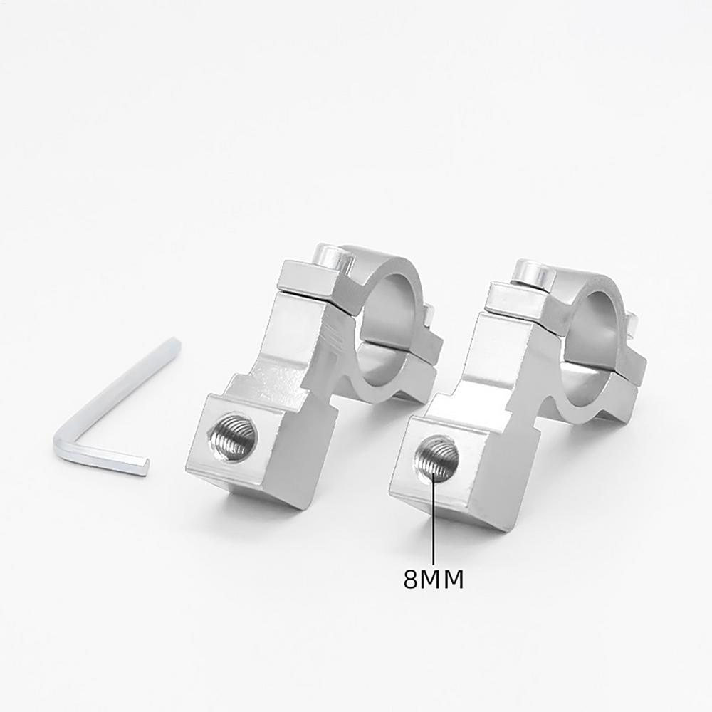 Motorradspiegelhalterung 2 Stück Aluminiumlegierung Universelle Halterung 8/10mm Lenker Rückspiegelhalter Für Radfahren Pendeln Fahren