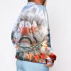 Women's Christmas Print Crewneck Sweatshirt, Lightweight Casual Holiday Pullover Top
