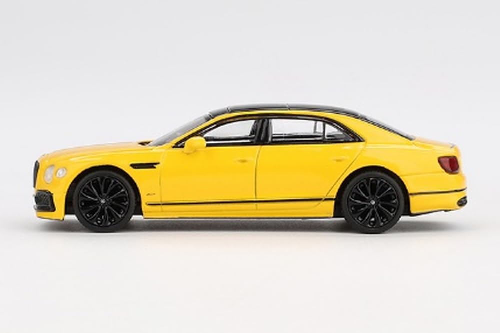 MINI GT Scale Bentley Flying Spur Monaco Yellow Finished Product 1/64 (Right-Hand Drive) MGT00955-R