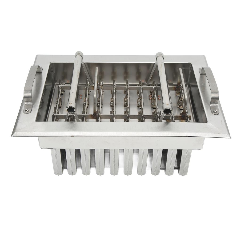 Formă pentru înghețată din oțel inoxidabil, forme pentru bețișoare de gheață, mașină de sudat, înghețată DIY, 40 găuri pentru bețișoare