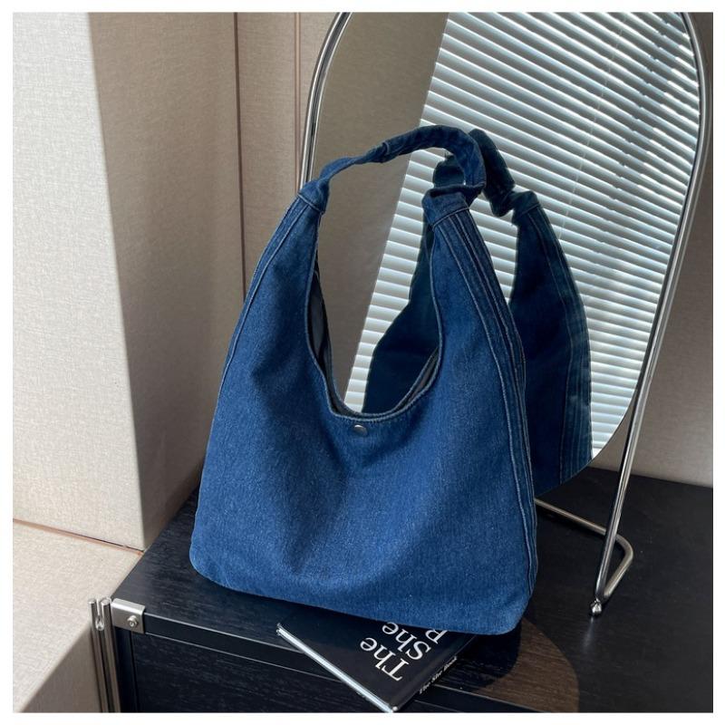 Leisure Commuting Washed Denim Large Capacity Bag