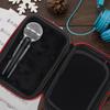 iPlusmile Microphone Storage Case Black Waterproof Dustproof Shockproof Impact Resistant 19cm Wireless Microphone Protection Box