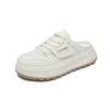 Summer Mesh White Shoes New Style of Female Students Breathable Height-enhancing Casual Street Clapper Shoes