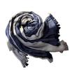 Autumn/Winter Cotton-Linen Color Block Scarf: Korean-Style Shawl for Women & Men
