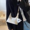 Fashion commuter armpit large-capacity bag women's new 2025 solid color retro casual tote bag versatile shoulder bag