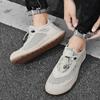 Fashion Soft Sole Flats Men's Casual Versatile Outdoor Shoes Wear Resistant Running Mesh Shoes New Hollow Breathable Sports Trendy Shoes