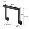 Yamazaki Tower Towel Rack, H15, Black, Under-Sink Storage, W20 x D9-10 x H19.5cm, Towel Bar, Anti-Tangle, 1591