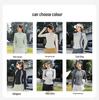 Women's Nylon Color Block Slim Fit UV Protection Cooling Summer Jacket