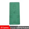 Military Green Exercise Mat with Alignment Lines