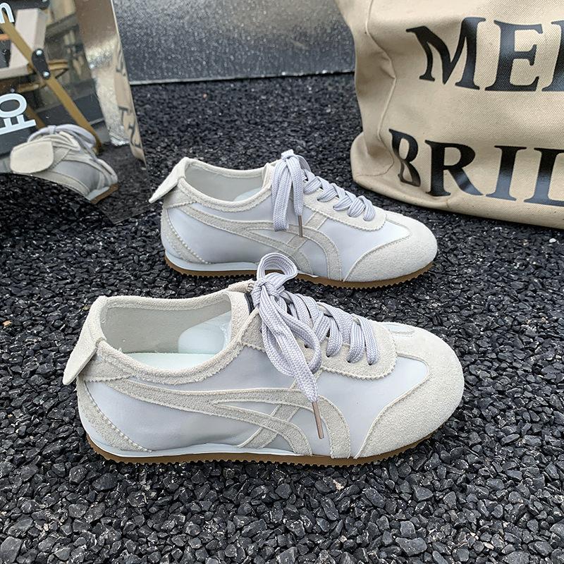 Retro deutsche Trainingsschuhe, kleine weiße Schuhe, Damen 2025 neue Sommer beliebte Damenschuhe, lässige Board-Schuhe, weich besohlte Forrest Gump Schuhe