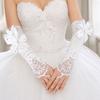Bead Detailing Wedding Bridal Gloves Lace Embroidery Bridal Arm Sleeves  Wedding Accessories
