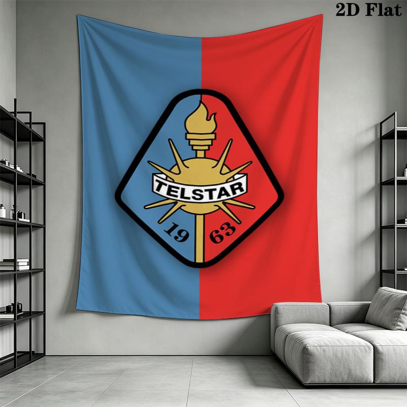 Telstar Football Club 1 Wall Tapestry Aesthetic Wall Hanging Printed Fabric Blanket Decorative Tapestries for Bedroom Living Room Home Decor