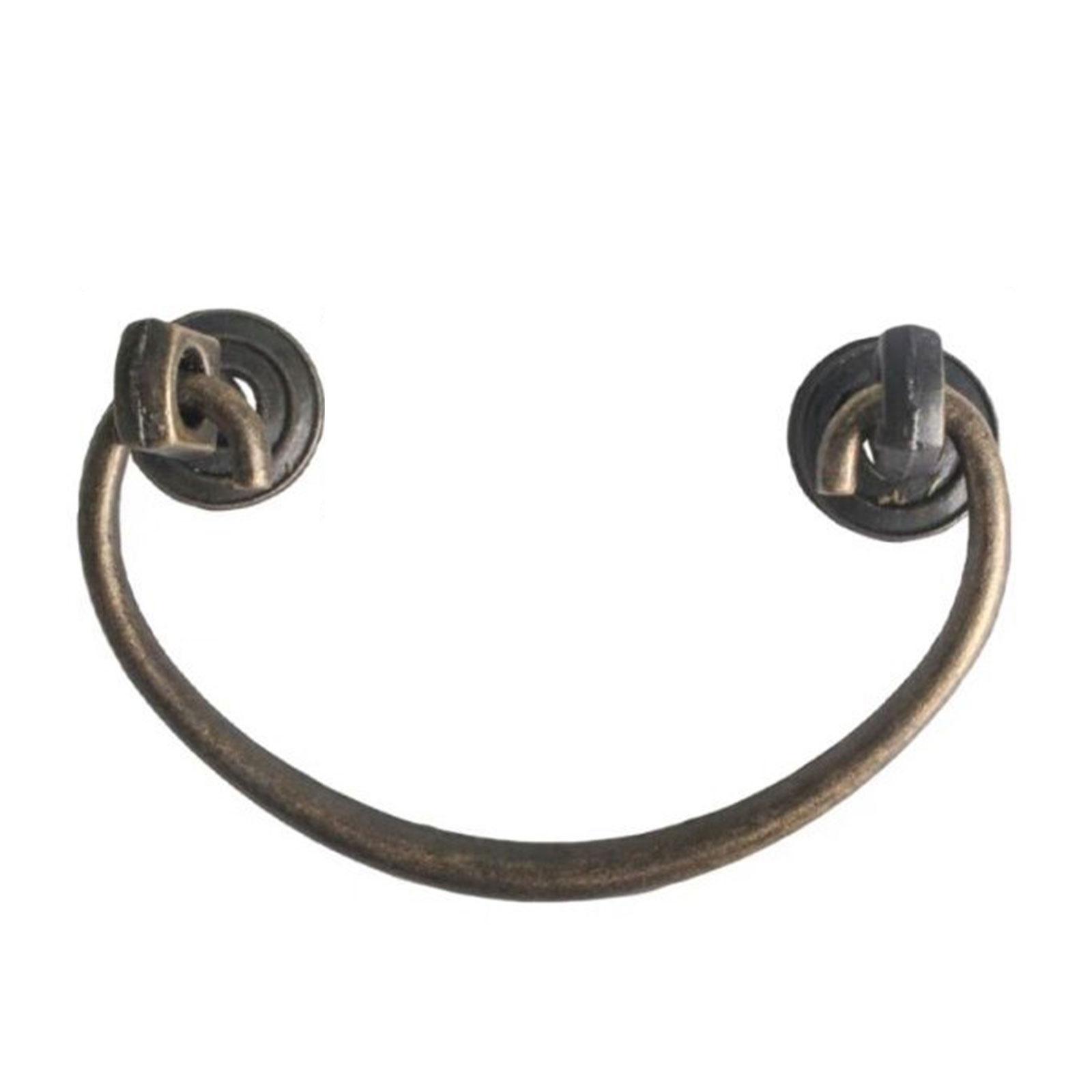 

Антикварные ручки-скобы для ящиков и дверей кухонного шкафа в стиле ретро, винтажные мебельные ручки из цинкового сплава A