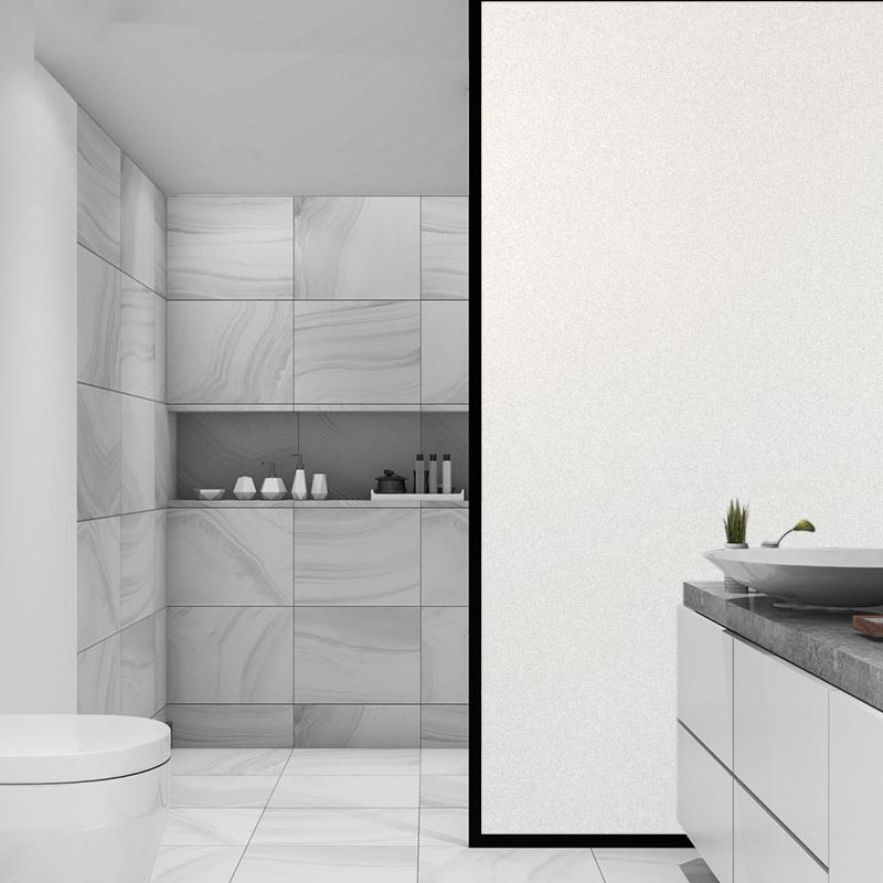 Matte Window Film Decorative Glass Film Anti UV Window Privacy Film Frosted Non Adhesive Cover Stained Sticker for Home Office