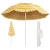 VidaXL Natural Beach Umbrella Hawaiian Style, Patio Sunshade, Sun Shelter, Garden Terrace Courtyard Umbrella 44549