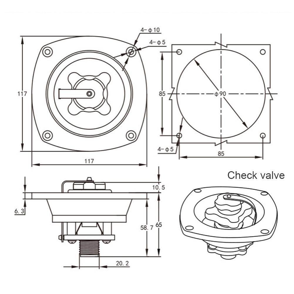 Anhänger Füllen Schüssel Schnell Anschluss RV Füller Eintrag Einlass mit Druckregler Wasser Einlass Füllen Schüssel RV Camper Zubehör