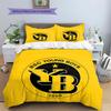 BSC Young Pattern Bedding,Quilt Set Quilt Cover Pillowcase Home Birthday Gift(1 * Duvet Cover + 2 * Pillowcase, Without Core)