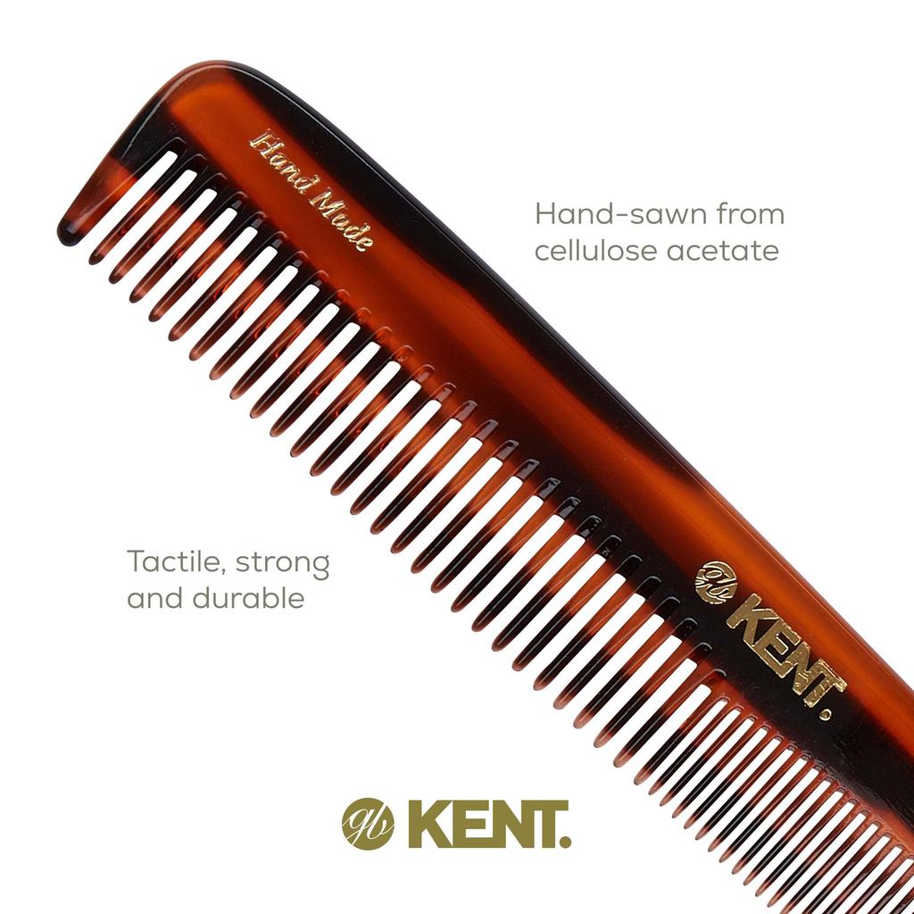 GB KENT Royal Warrant Luxury Handmade Hair 190mm Dresser Natural Smooth Fine and Coarse 9T (Kent) Holder, Comb, Comb, Fibers, Anti-Static, Hair,